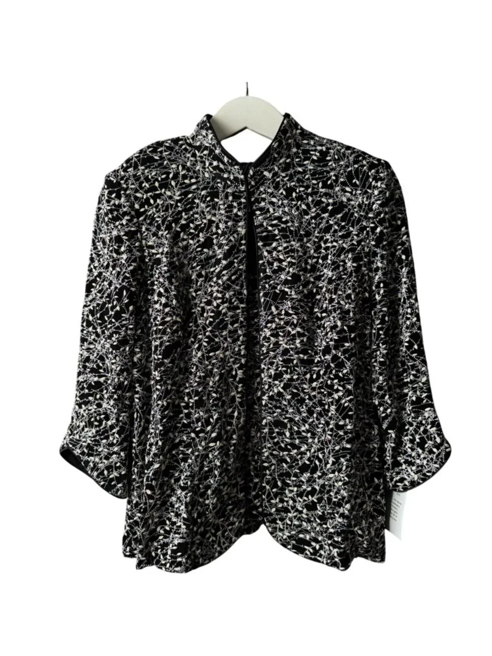 Alex Evenings 2-Piece Jacket Tank Set-Petite M-Black Glitter 4211285 NWT Wedding